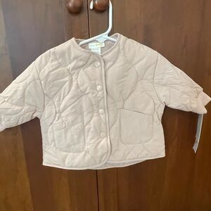 Bloomie’s baby light pink Quilted spring Jacket